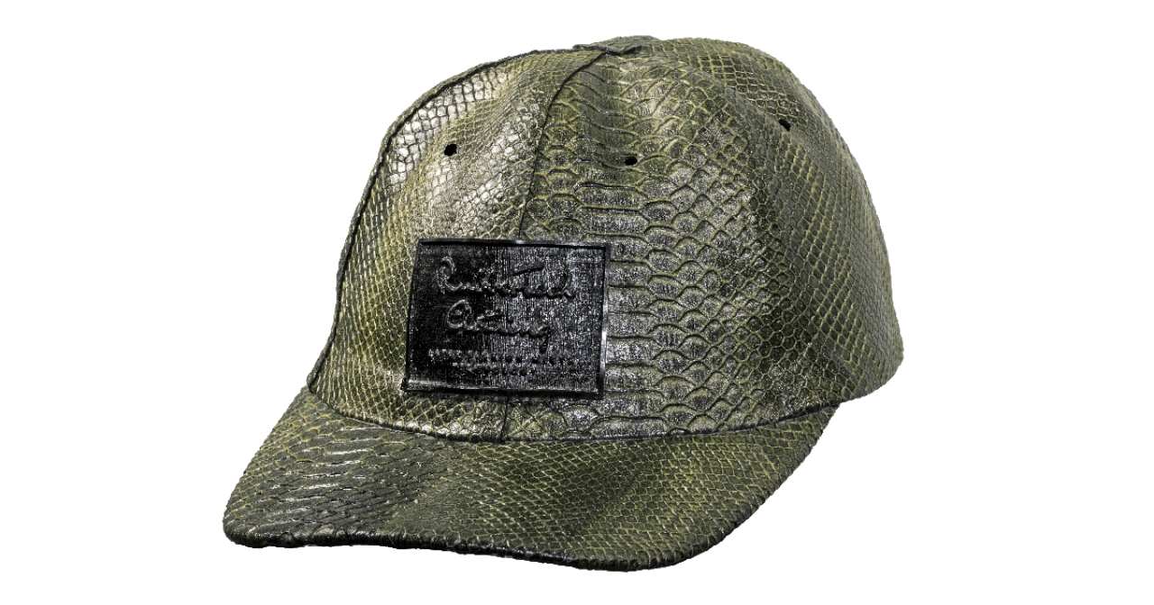 Baseball Cap - Snake 3D Struktur, PERFECT FIT, Latex Handmade Baseball Cap - Snake 3D Struktur, PERFECT FIT, Latex Handmade